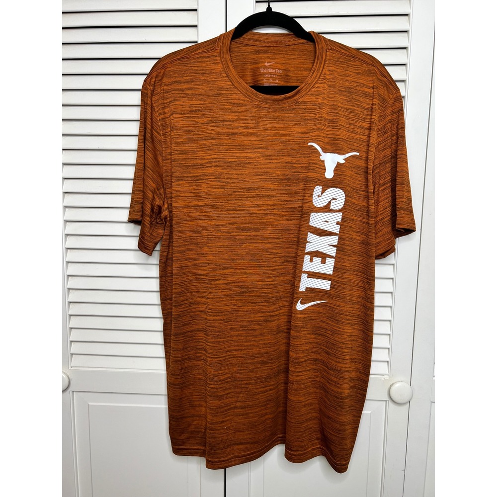 Nike Dri-FIT Texas Longhorns T-Shirt Burnt Orange Heathered Performance XL